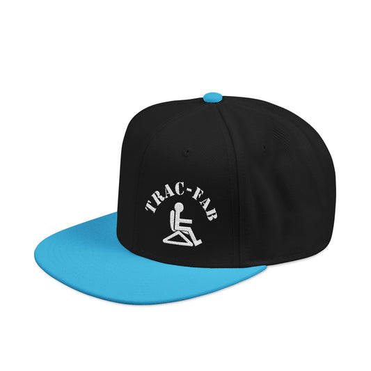 Black/Blue Snapback TracFab Logo