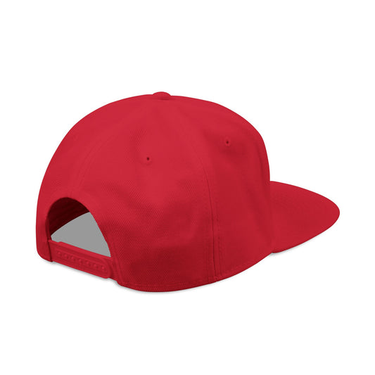 Red Snapback TracFab Logo