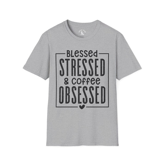 Blessed Stressed & Coffee Obsessed T-Shirt