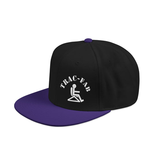 Black/Purple Snapback TracFab Logo