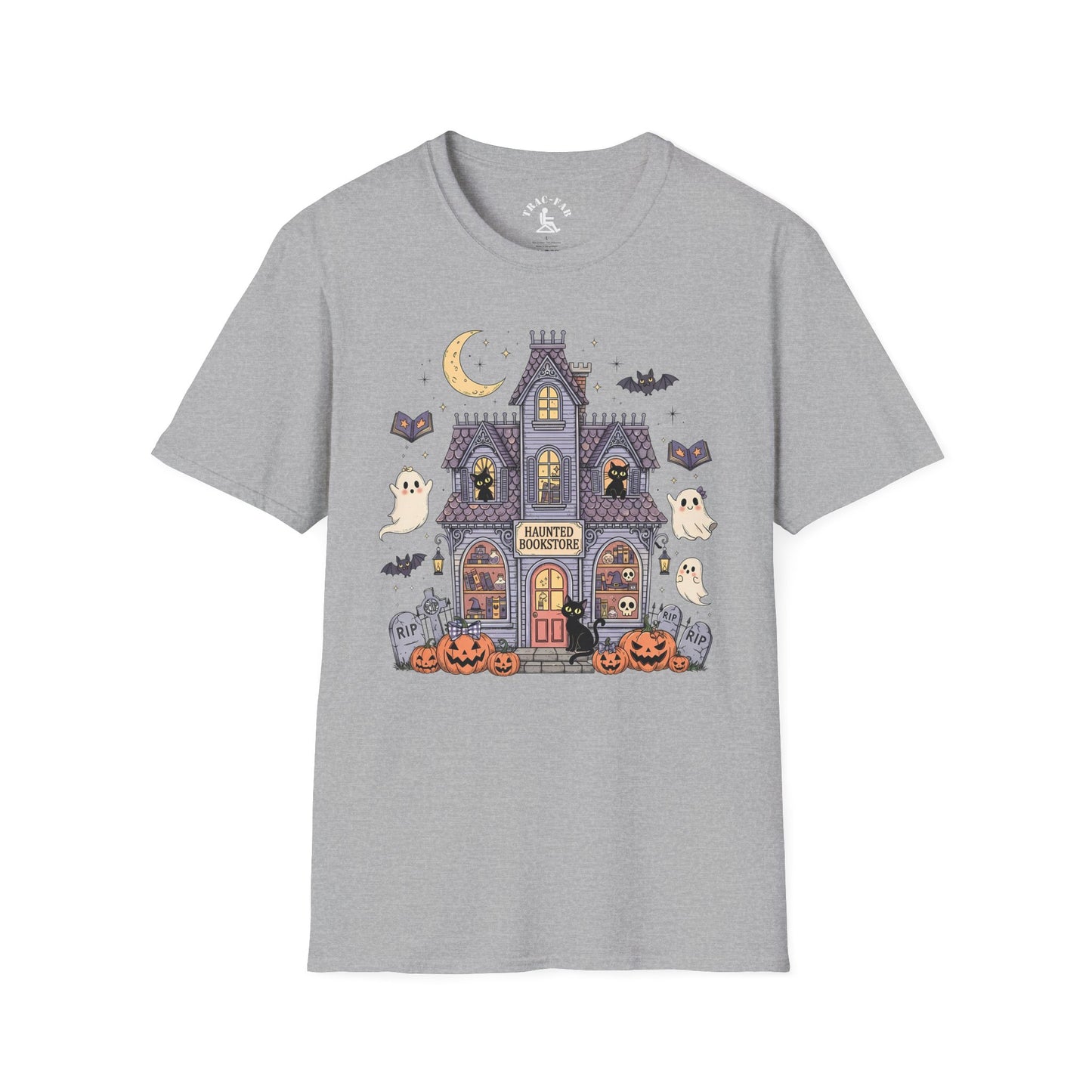 Haunted Bookstore Fall Halloween T-Shirt