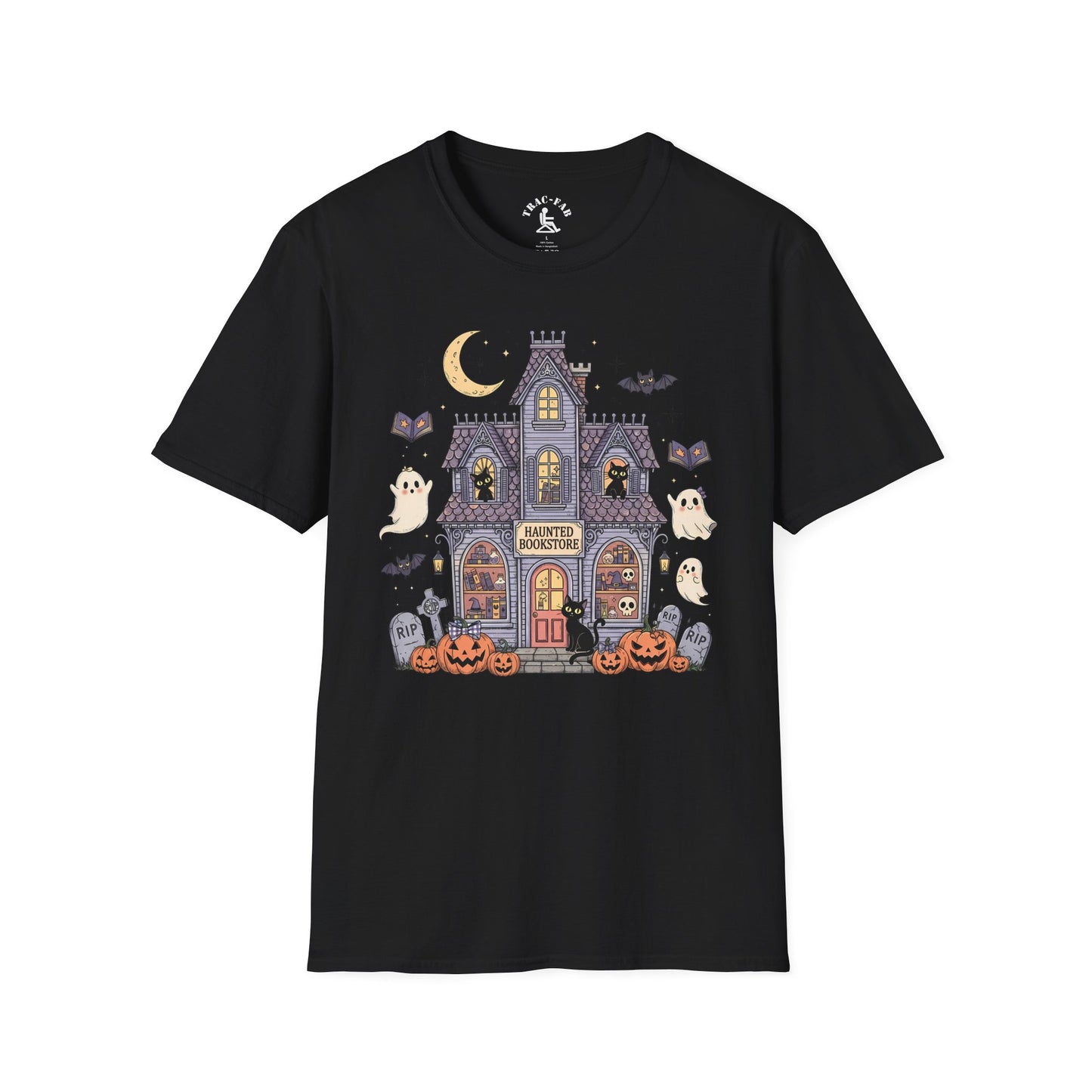 Haunted Bookstore Fall Halloween T-Shirt